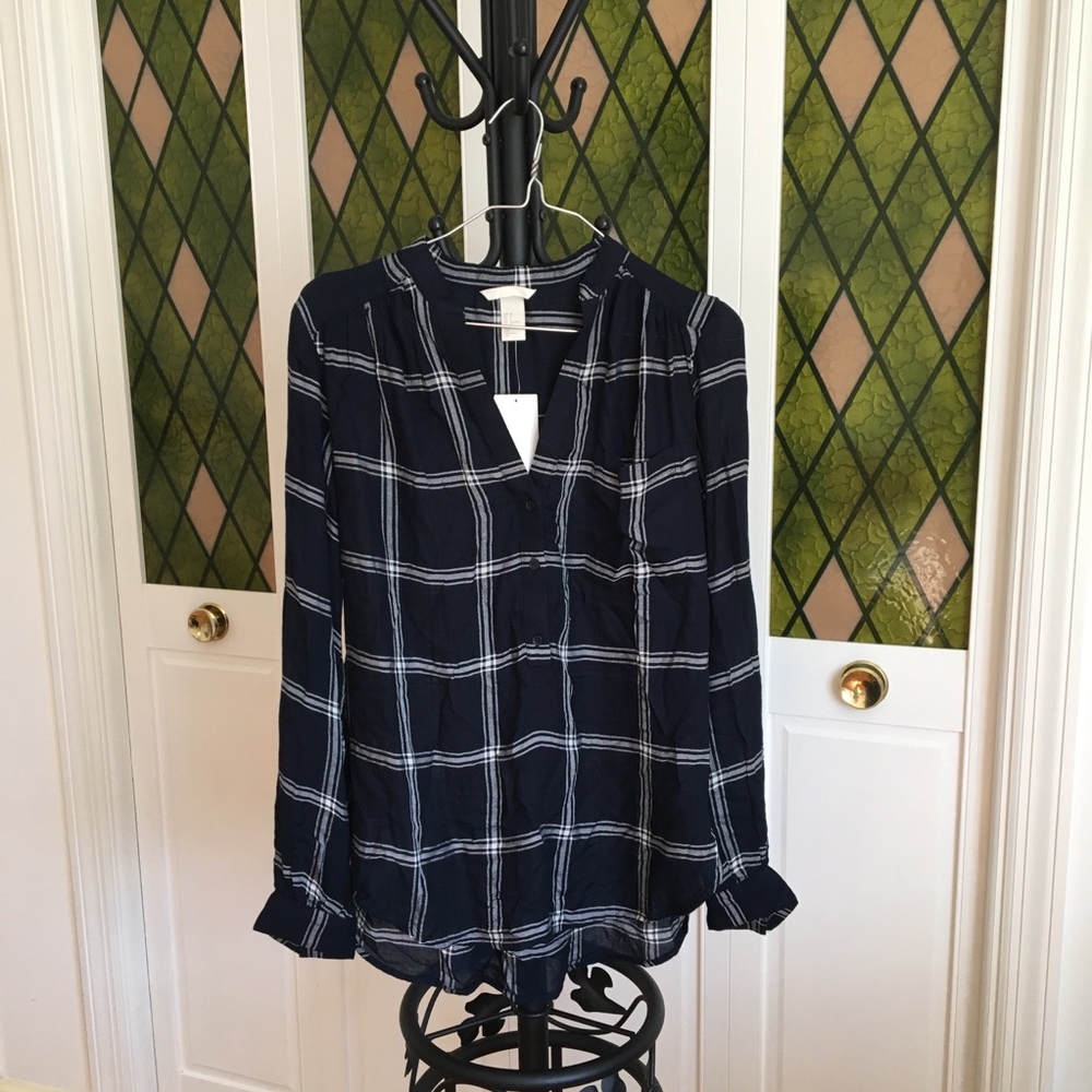Plaid Blouse